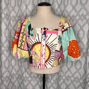 Ciebon Puff Sleeve Blouse NWT